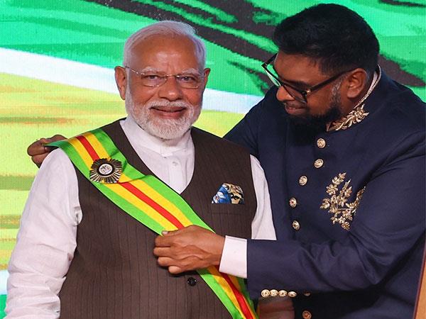 PM Modi conferred with Guyana's highest national award 'The Order of Excellence'